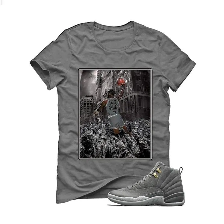 Air Jordan 12 Dark Grey Grey T (AIR ZOMBIE)