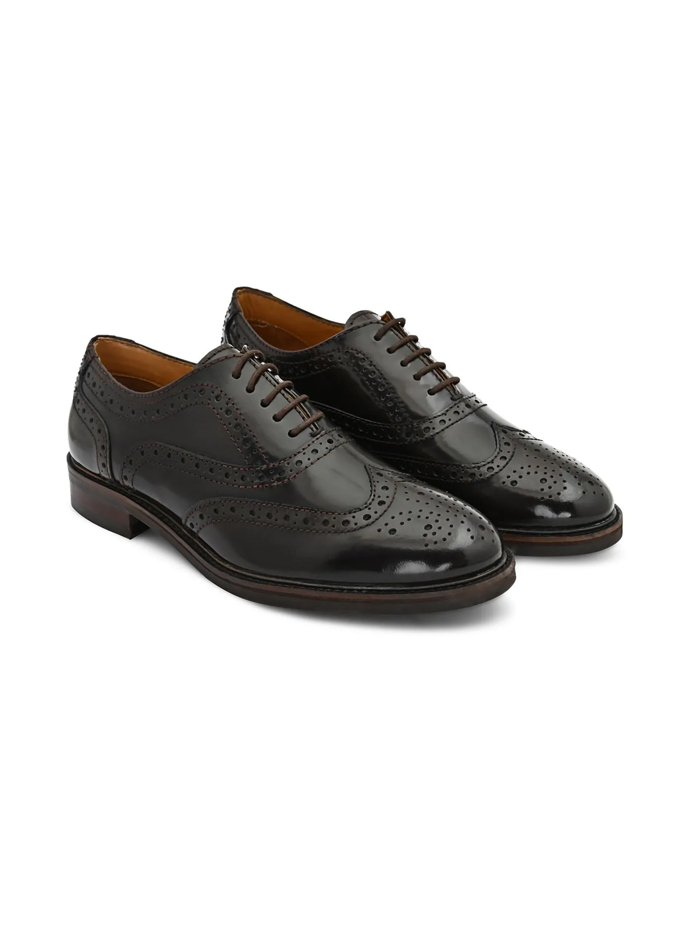 Alberto Torresi Mens Sebestian Wing-Tip Brogue Shoes For Men