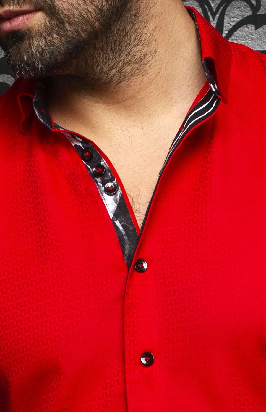 Au Noir Stretch Shirts | Carey Red