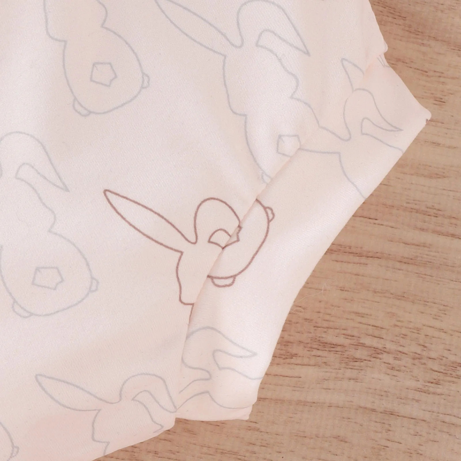 Baby Easter Short Sleeve Letter Rabbit Print Shorts Set