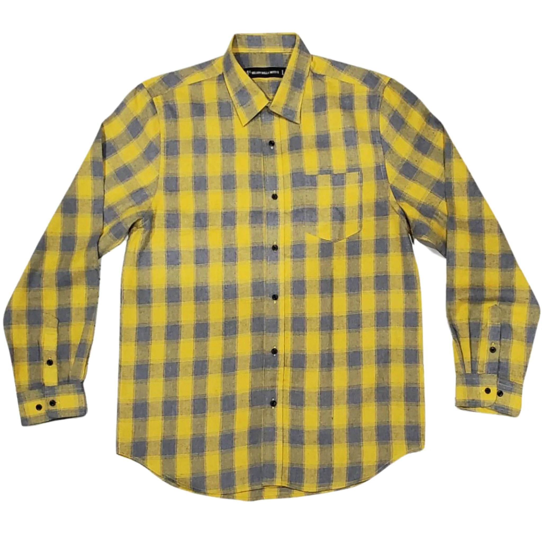 Be of God - Yellow and Grey Flannel Long Sleeve Shirt