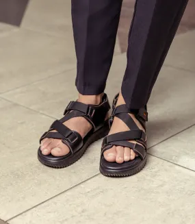 BM4537-BLACK-Men Sandal