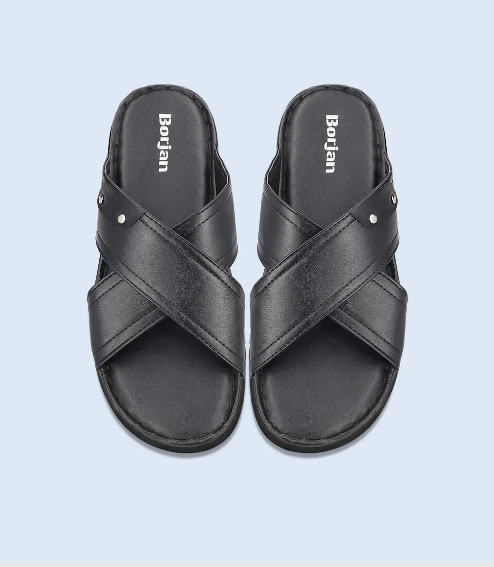 BM4934-BLACK-Men Slipper