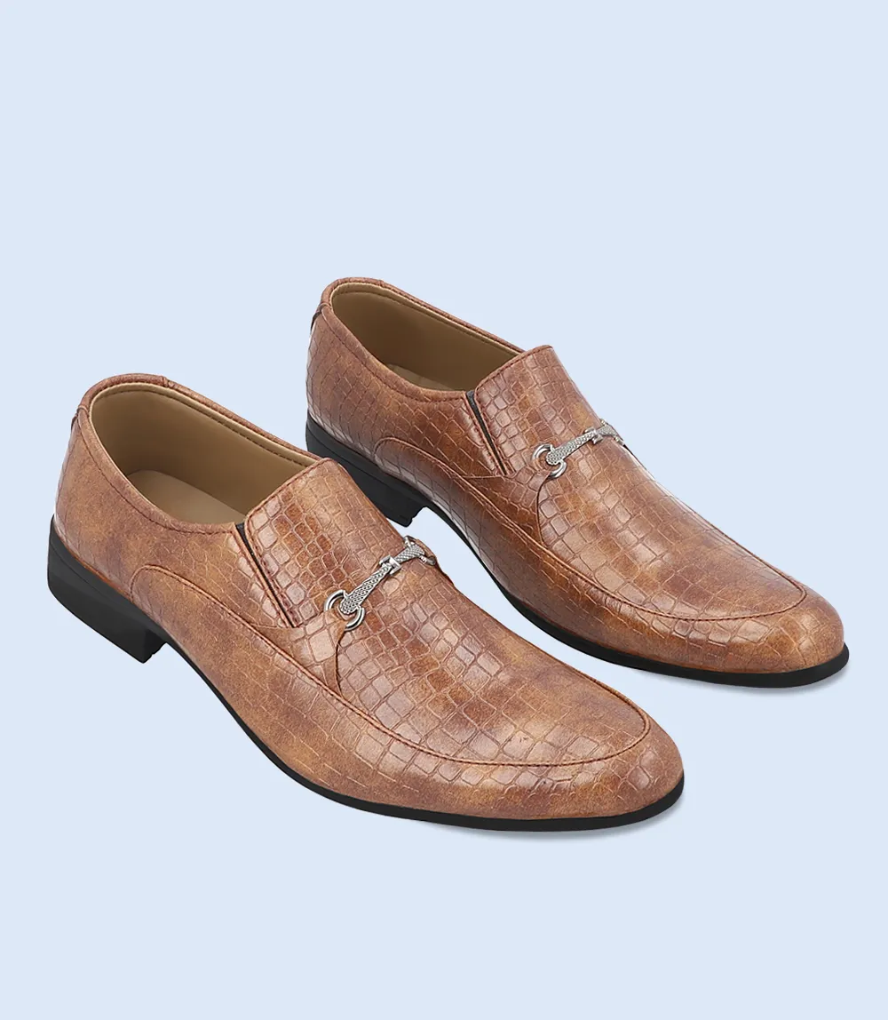 BM5120-TAN-Men Formal Slip-on's