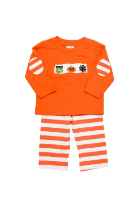 Boys Spooky Smocked Pant Set