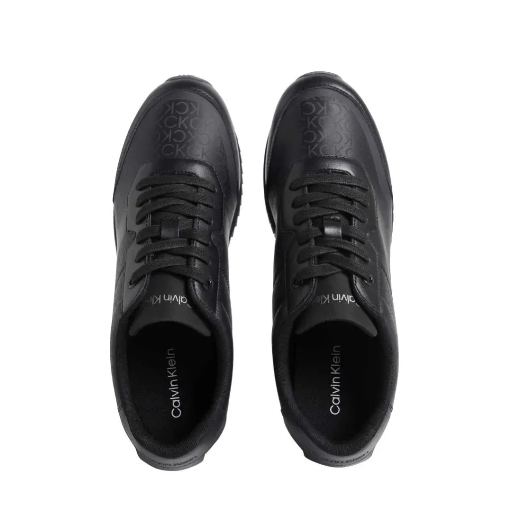 Calvin Klein Low Top Lace Up Heat Bond Mono Trainer Men HM0HM01049-BLK