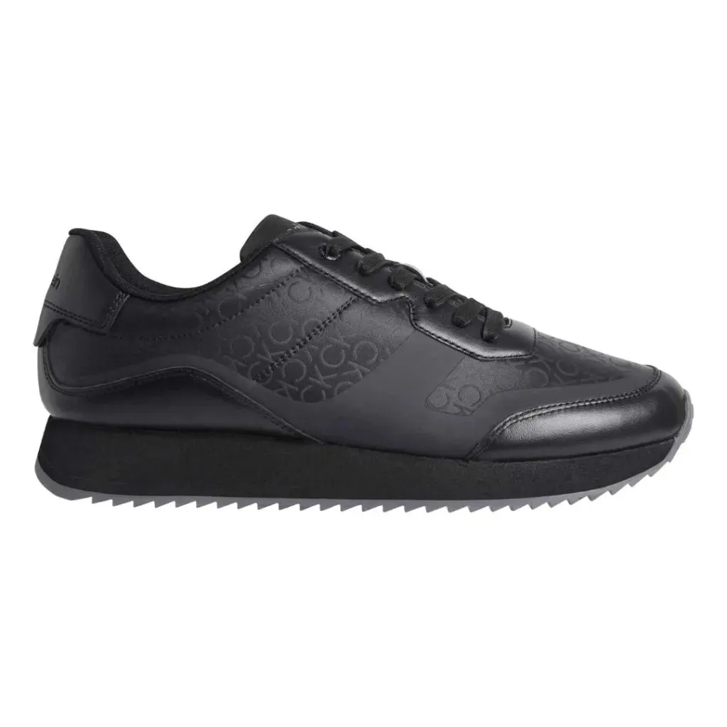 Calvin Klein Low Top Lace Up Heat Bond Mono Trainer Men HM0HM01049-BLK