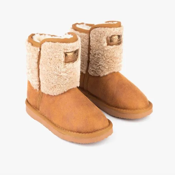 Camel australian boots with fur -  JI5 54211