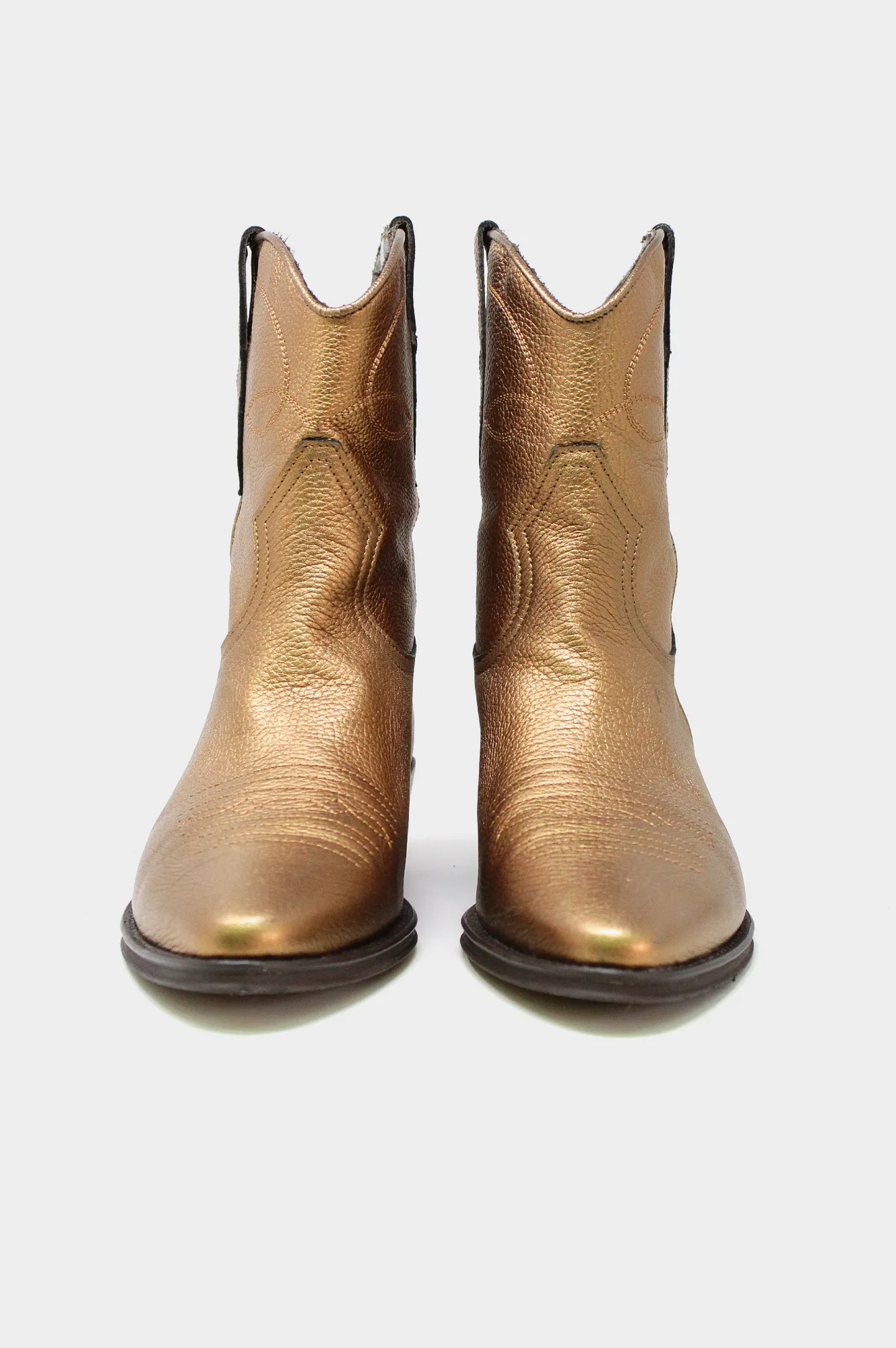 Camilla Short Cowboy Boots | Copper