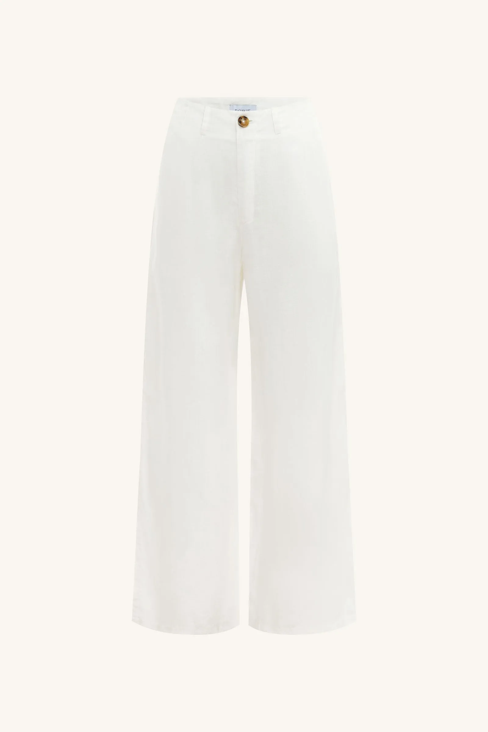 Carlotta Linen Wide Pants - Bone