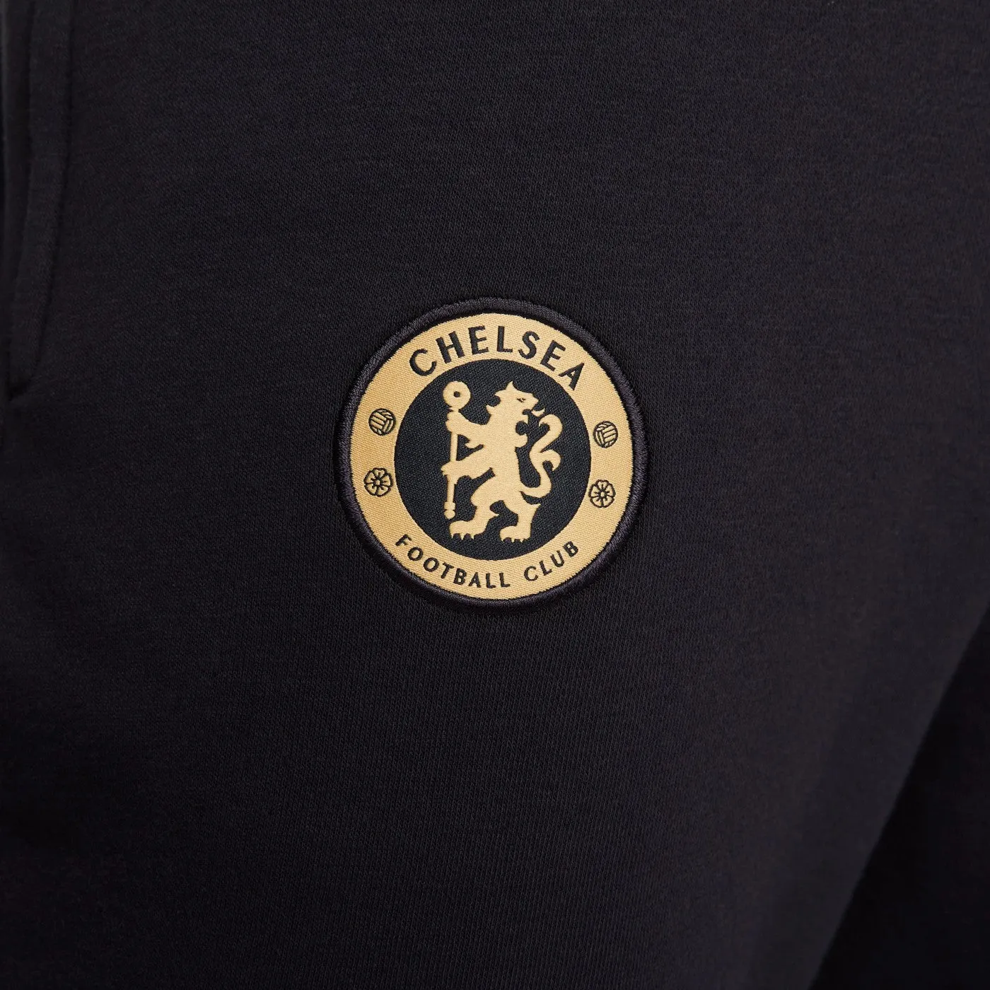 Chelsea FC black/gold Casual fleece tracksuit 2023/24 - Nike