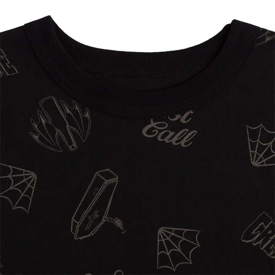 Creature Last Call Ringer Tee Black