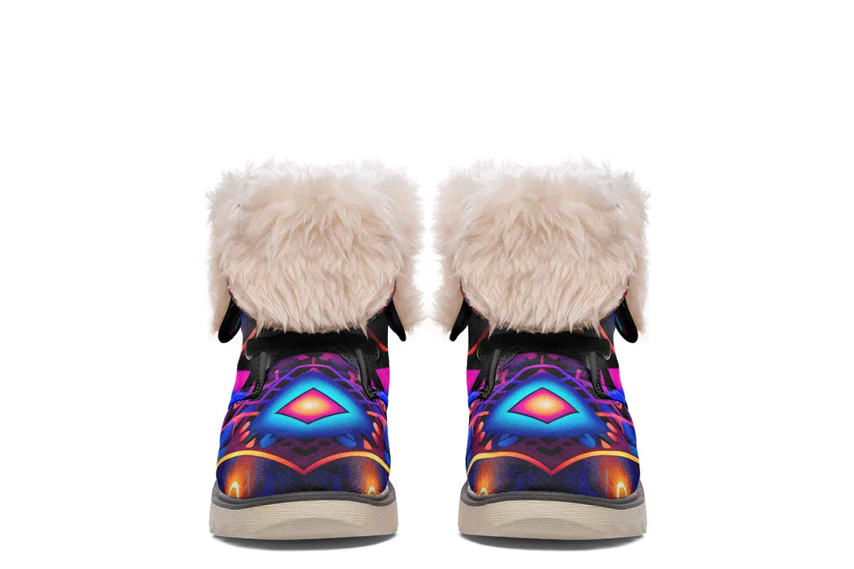 Cyber Grids Moon Boots