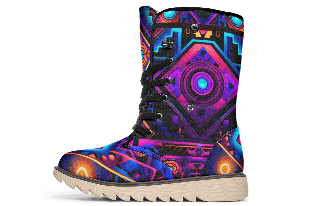 Cyber Grids Moon Boots