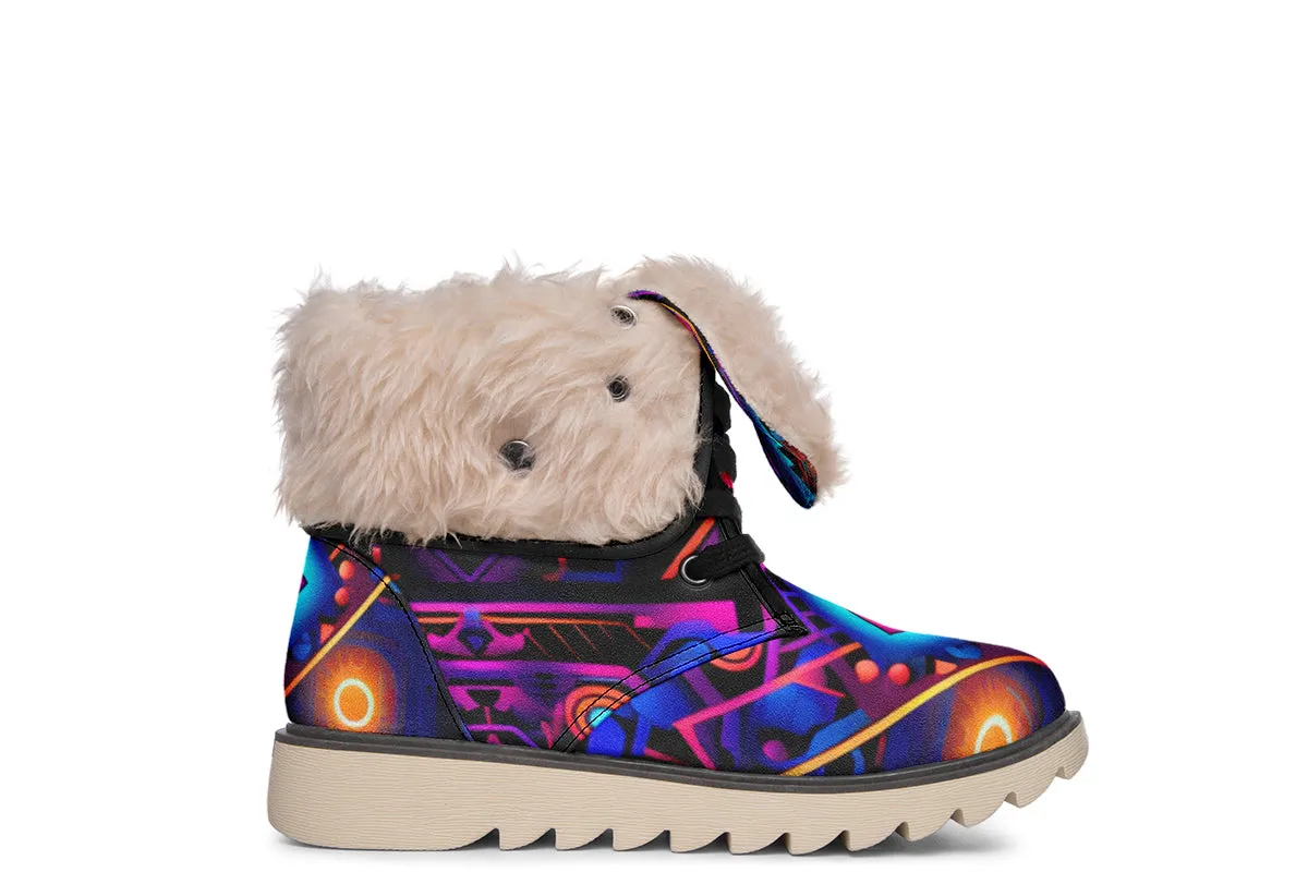 Cyber Grids Moon Boots