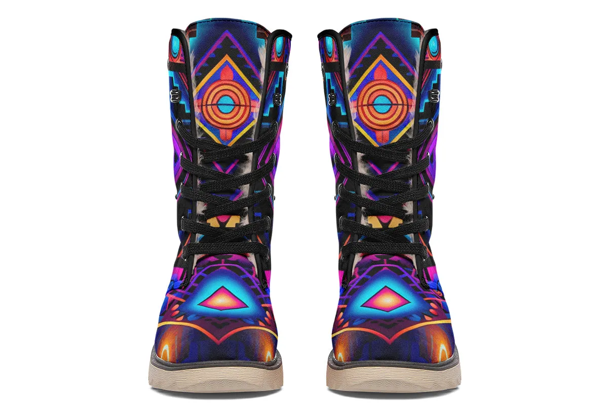 Cyber Grids Moon Boots