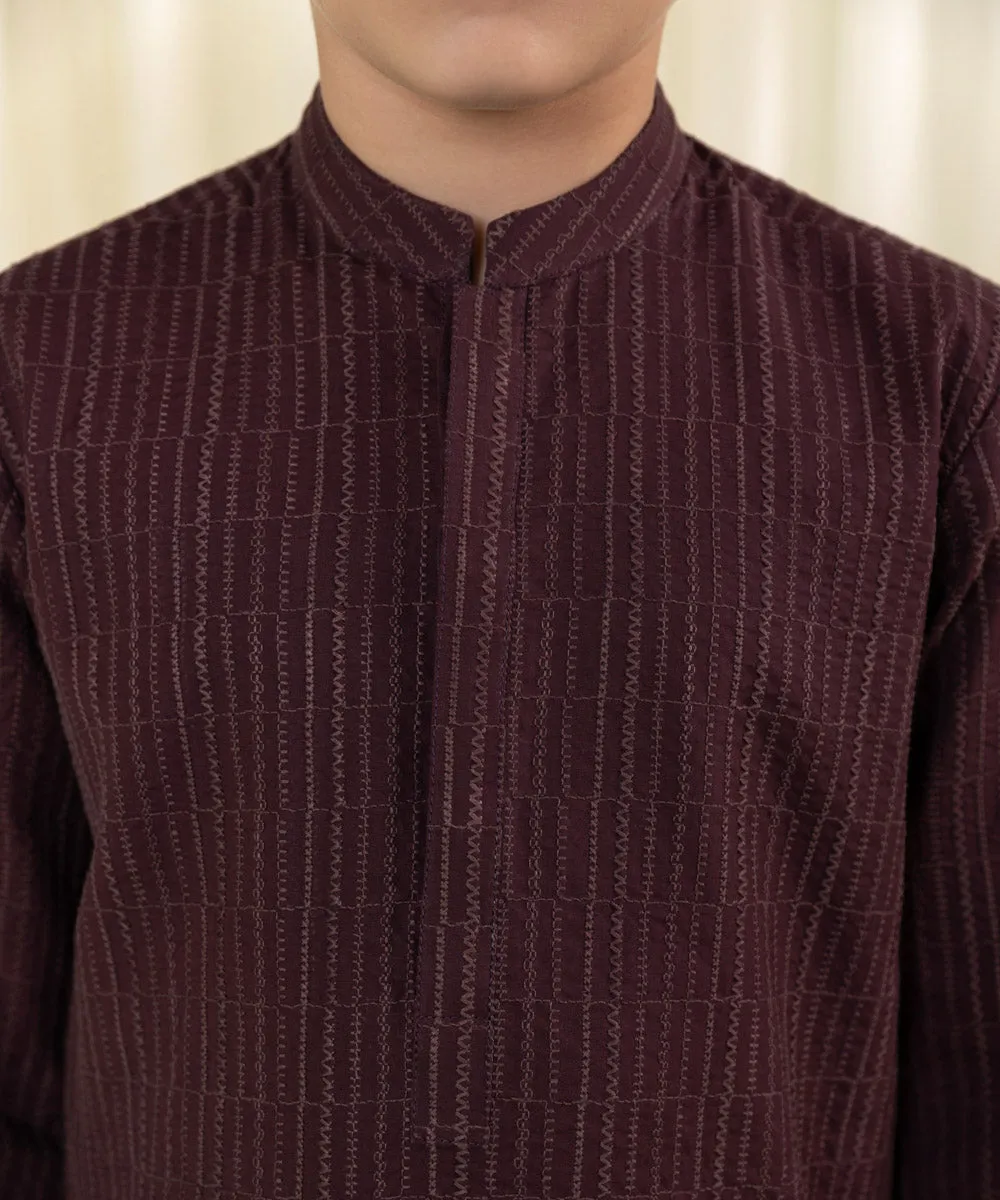 Embroidered Cambric Kurta