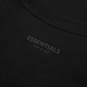 ESSENTIALS Black Jersey T-Shirts