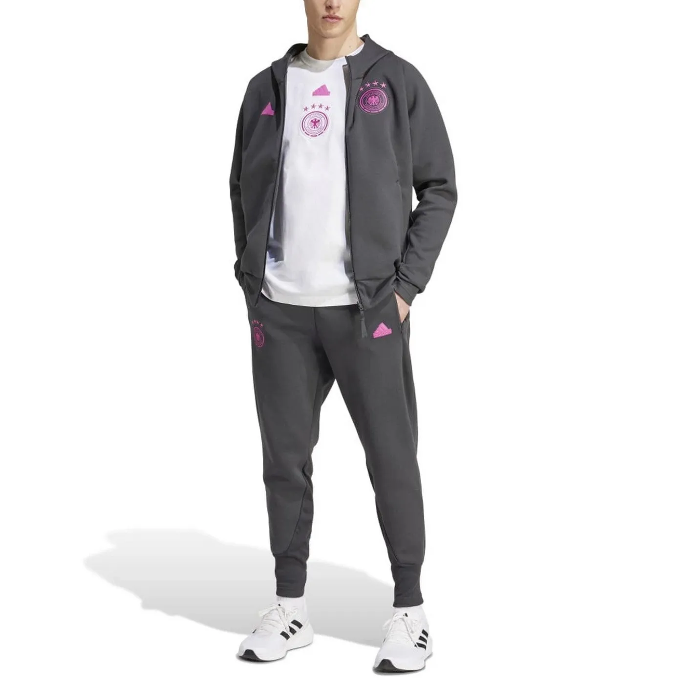 Germany Casual Travel hooded presentation tracksuit 2024/25 - Adidas