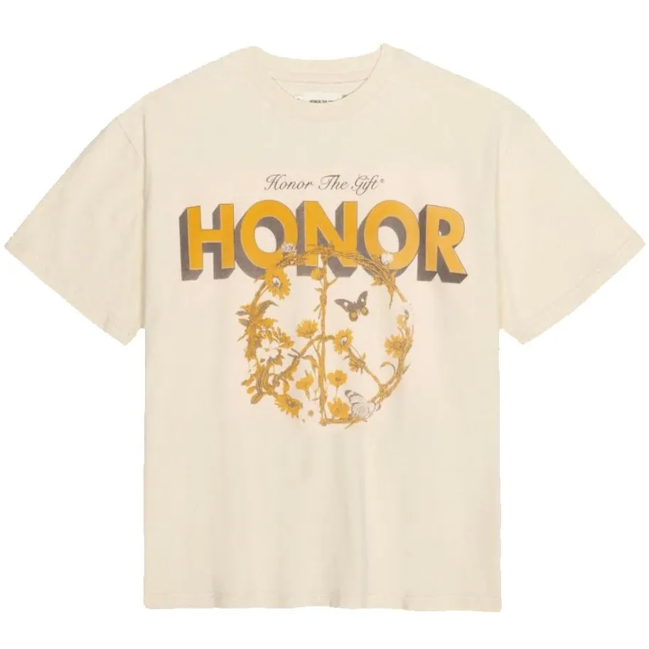 HONOR PEACE TEE CREAM