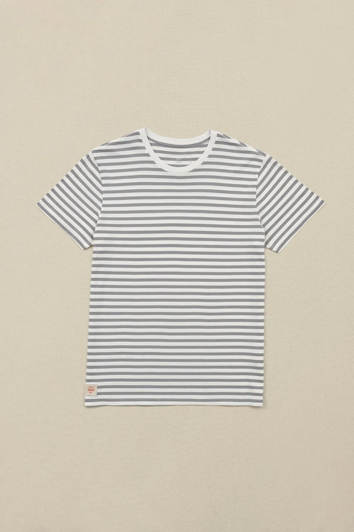 Horizon Striped Tee - White