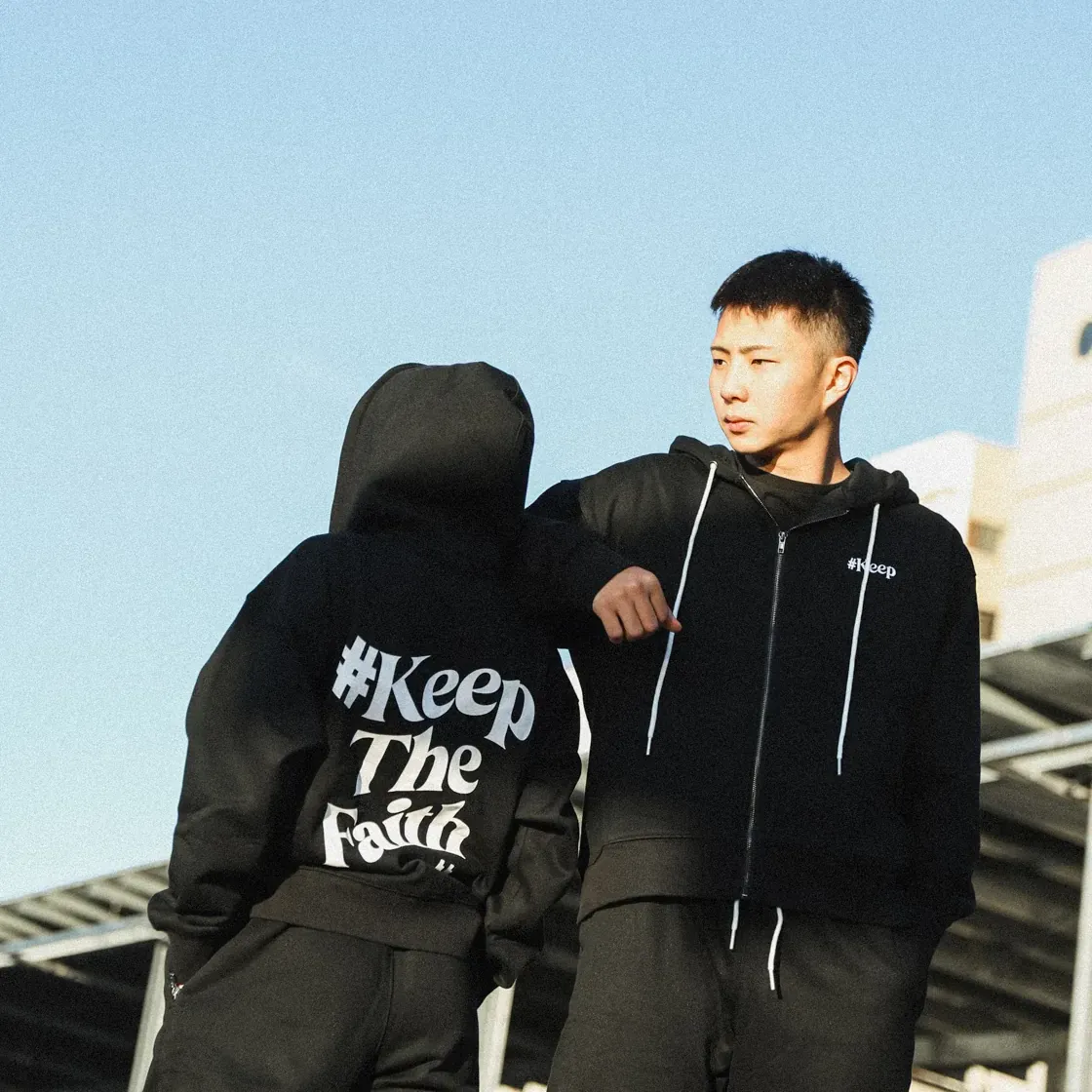 KICKSTAGE #KEEP THE FAITH SWEATSUIT HOODIE PANTS [KS189][KS190]