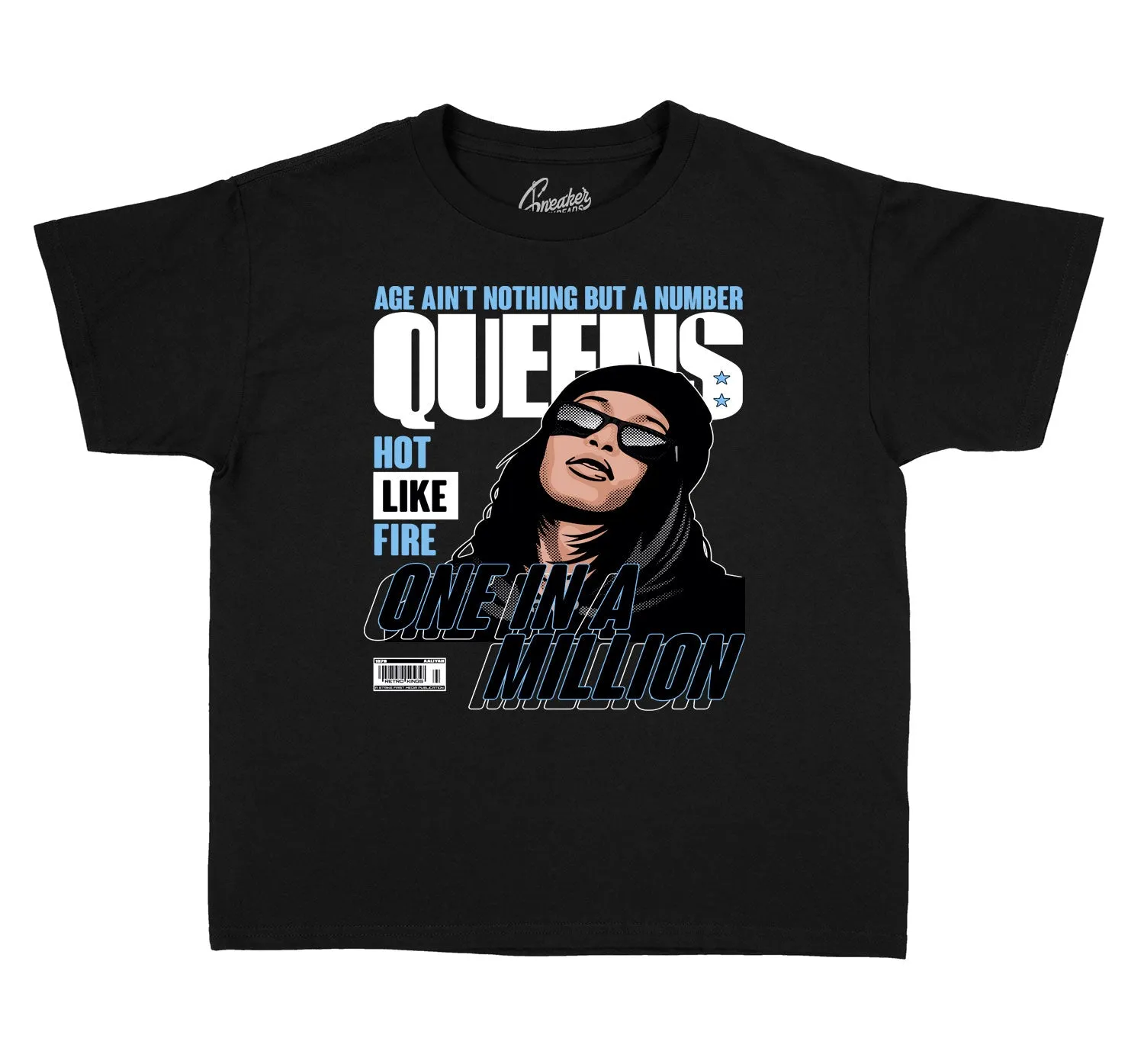 Kids Legend Blue 11 Shirt - Queens - Black