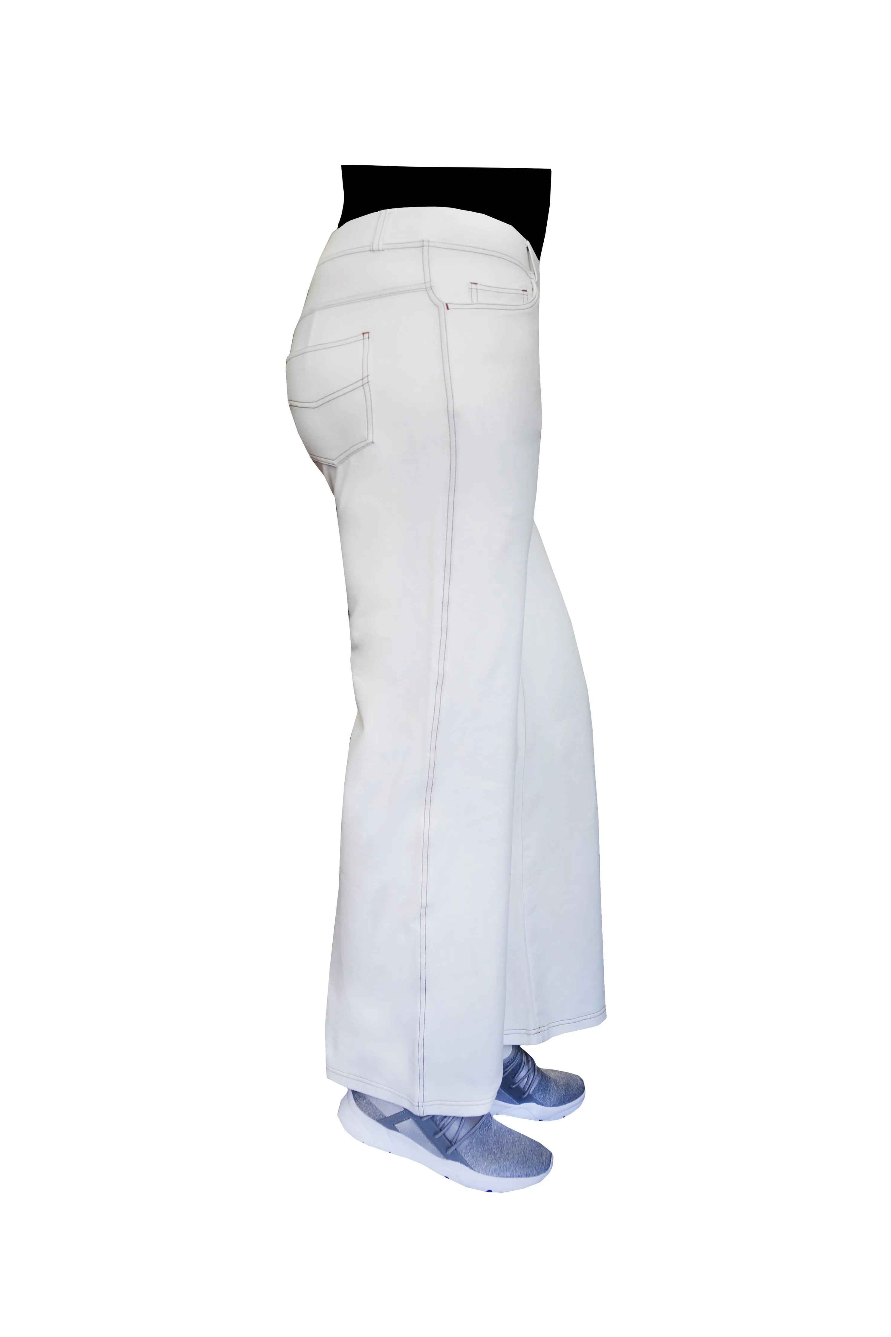 La Cera Plus Size Stretch Knit Wide Leg Pant