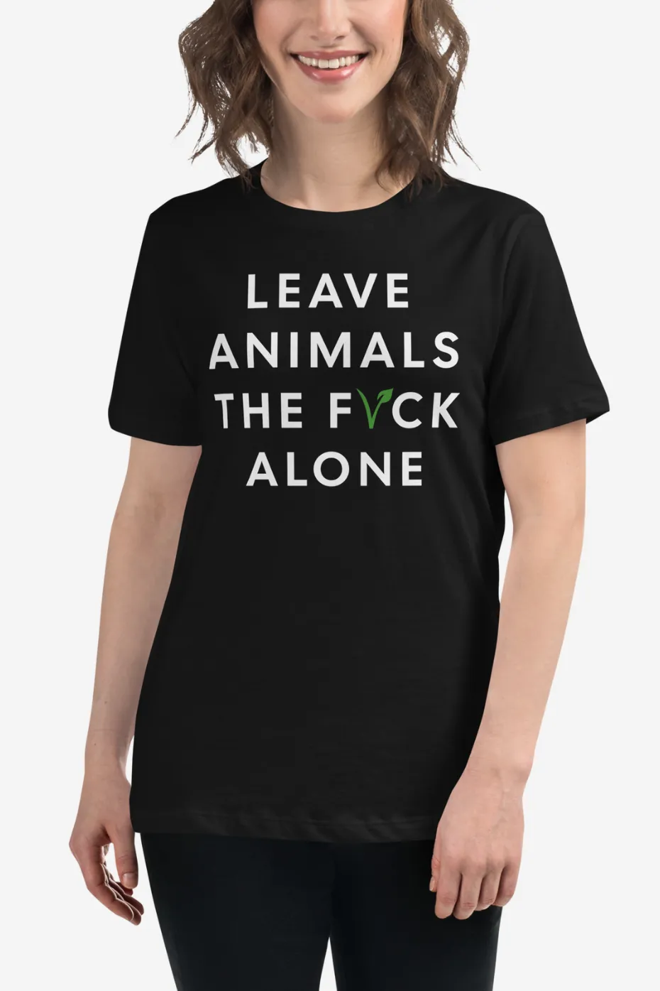 Leave Animals Alone Women's Relaxed T-Shirt