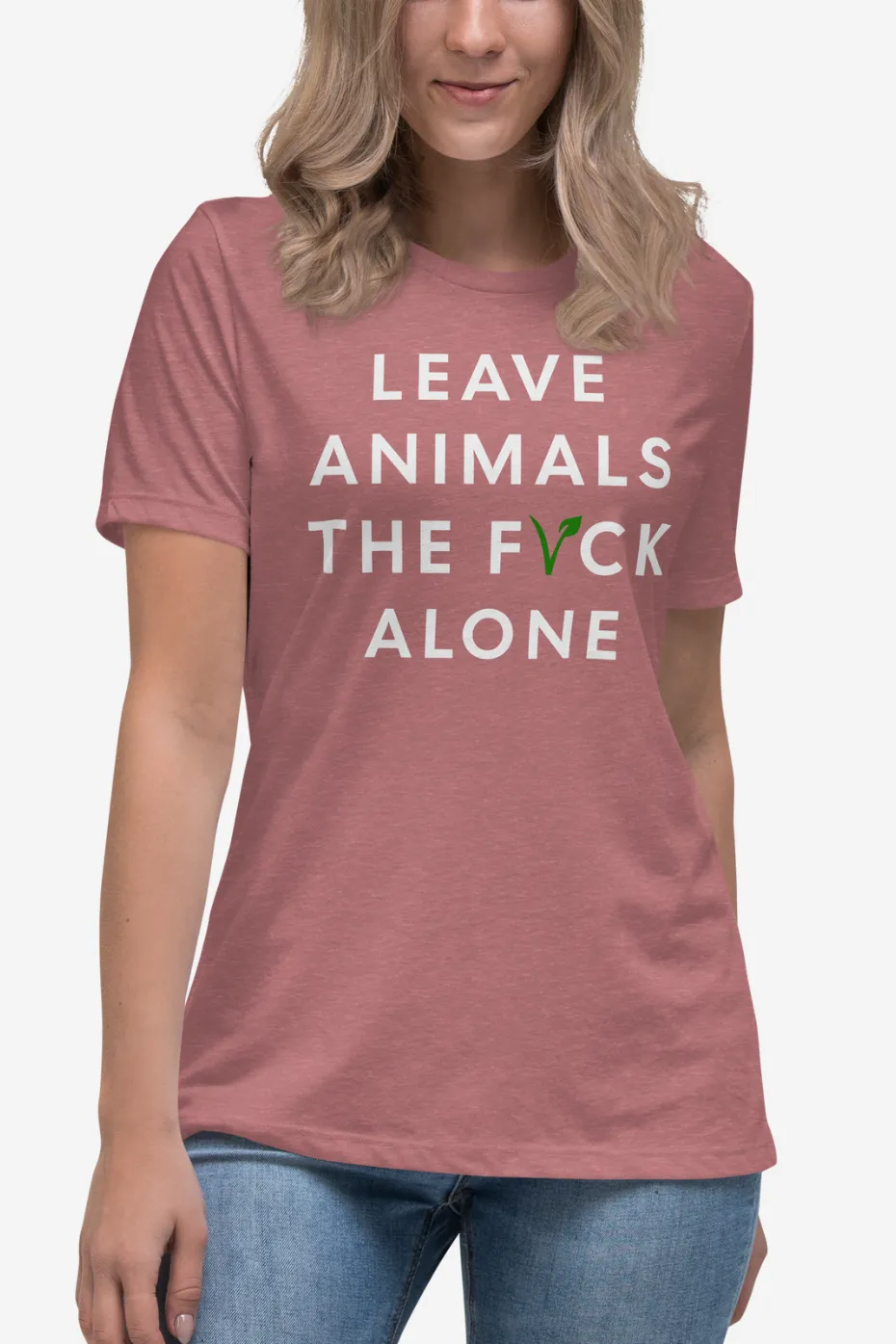 Leave Animals Alone Women's Relaxed T-Shirt