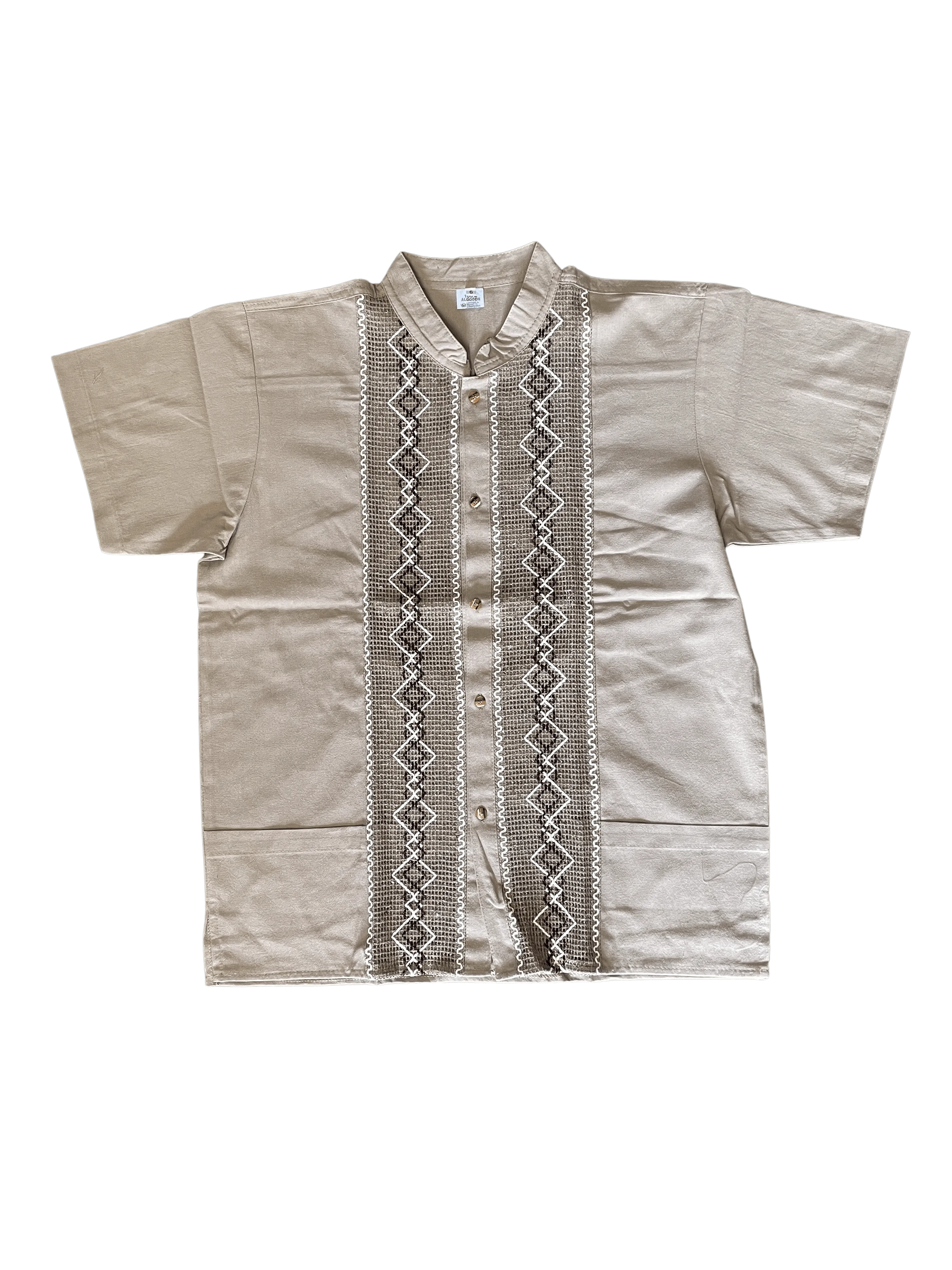 Light Brown Guayabera Shirt