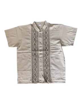 Light Brown Guayabera Shirt