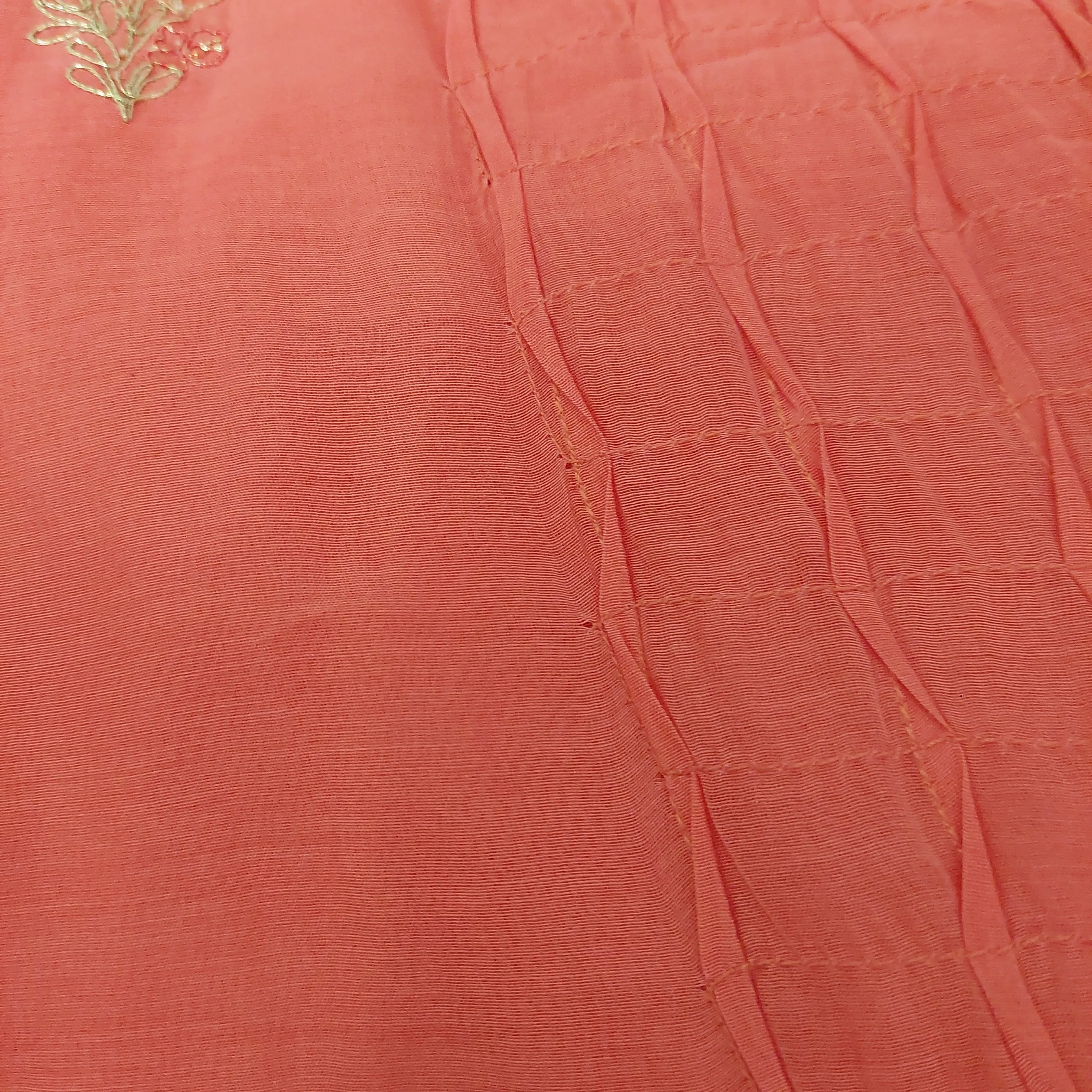 Miraka by Misha Lakhani Coral Embroidered Kurta | Pre Loved |