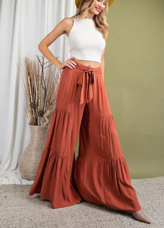 RELAXED FIT HIGH WAIST PANTS