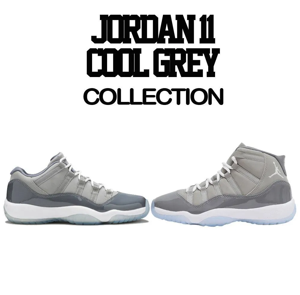 Retro 11 Cool Grey Hoody - Air Gingerbread - Black