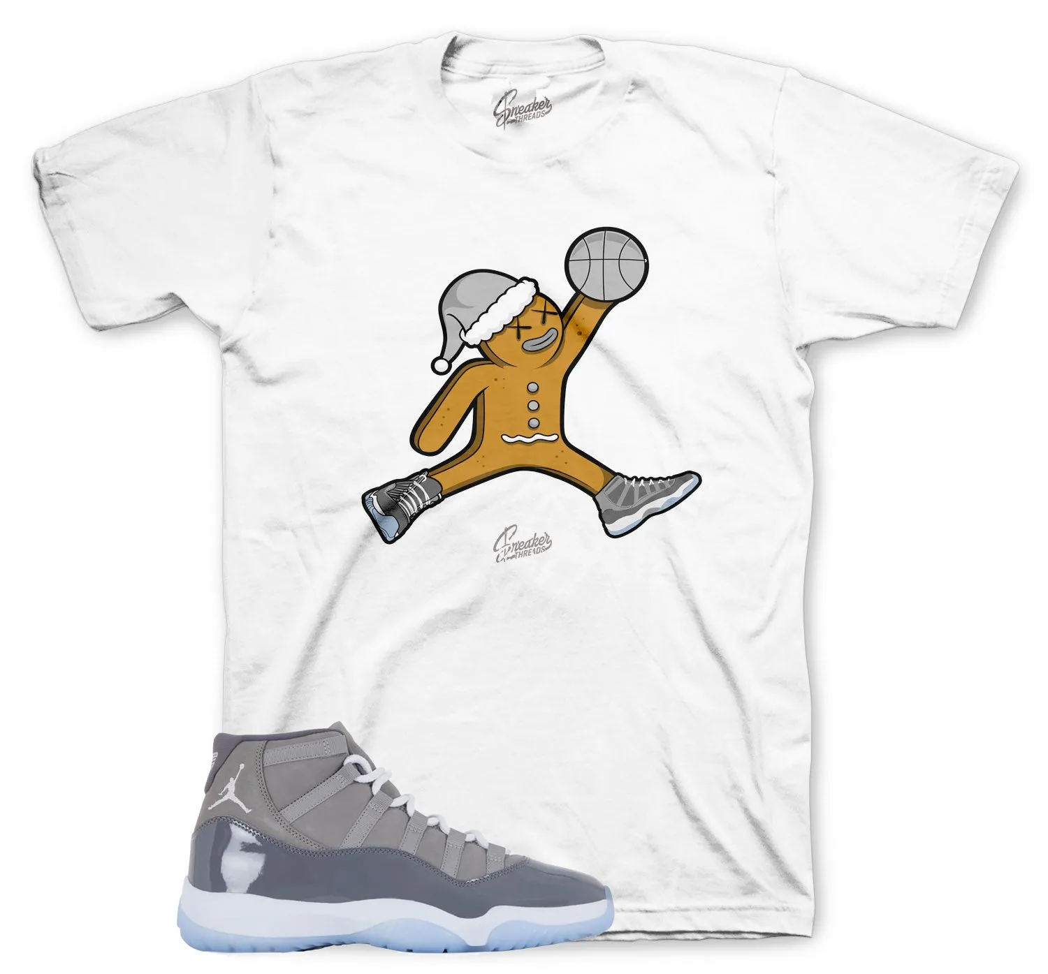 Retro 11 Cool Grey Shirt - Air Gingerbread Tee