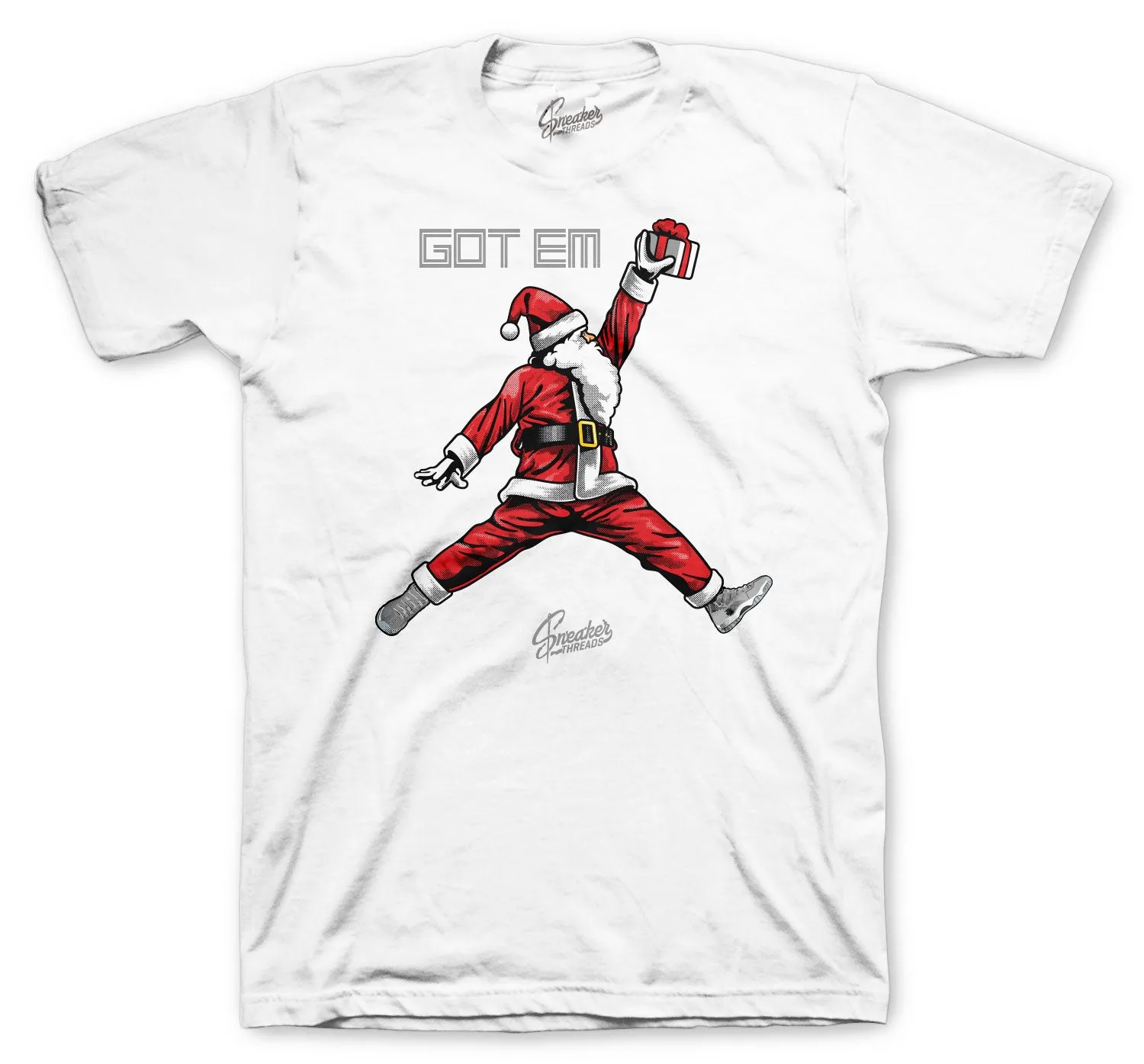 Retro 11 Cool Grey Shirt - Air Santa Tee