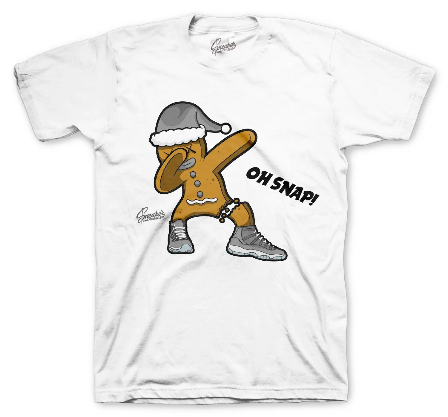 Retro 11 Cool Grey Shirt - Oh Snap - White