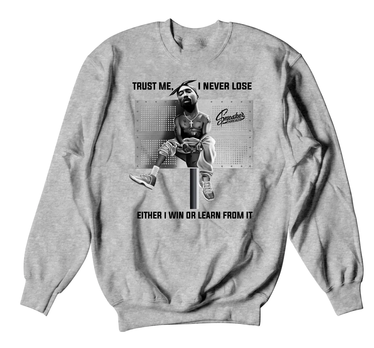 Retro 11 Cool Grey Sweater - Trust Me - Black