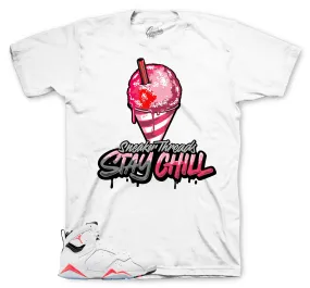 Retro 7 Infrared Shirt - Stay Chill - White