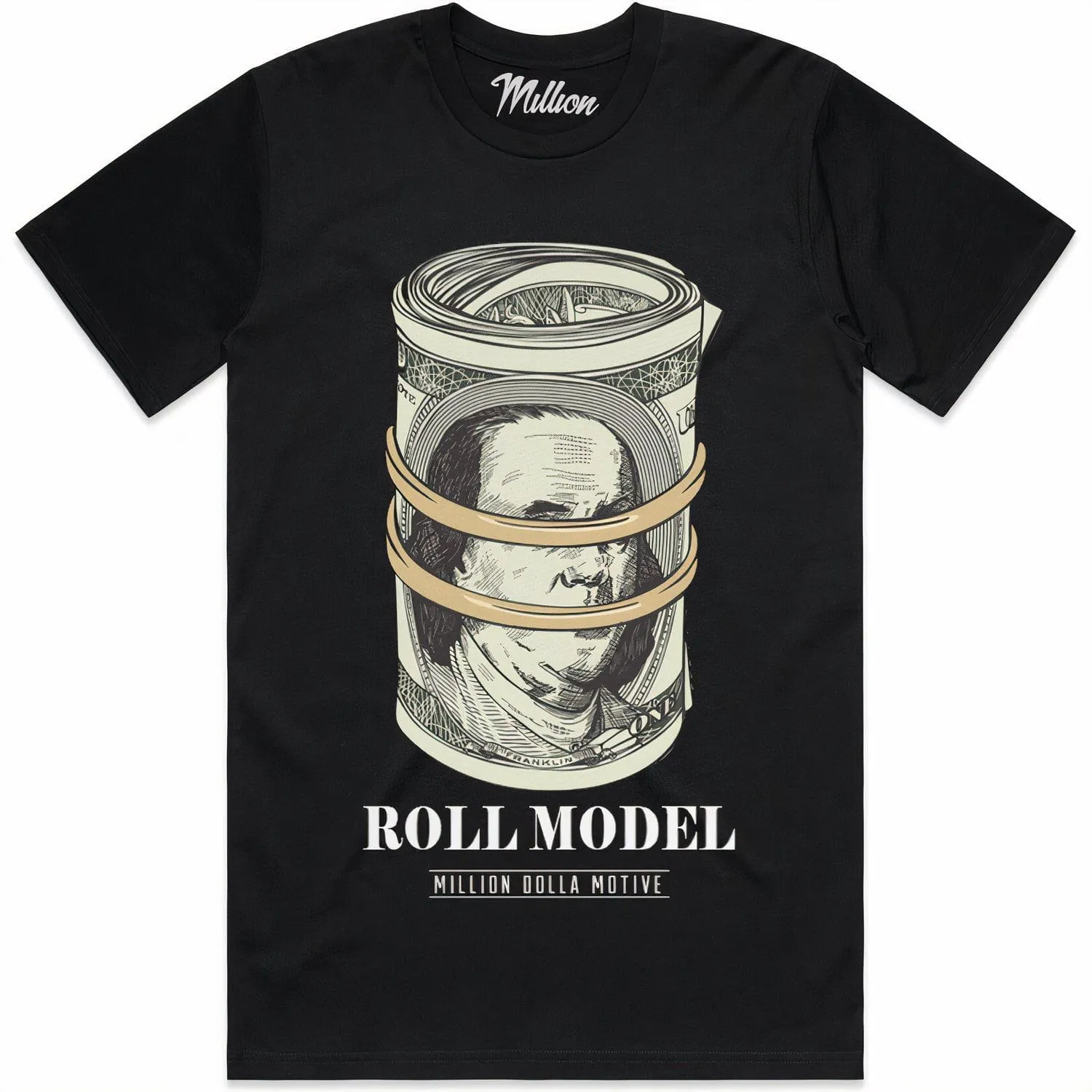 ROLL MODEL : Black Sneaker Tees Shirt