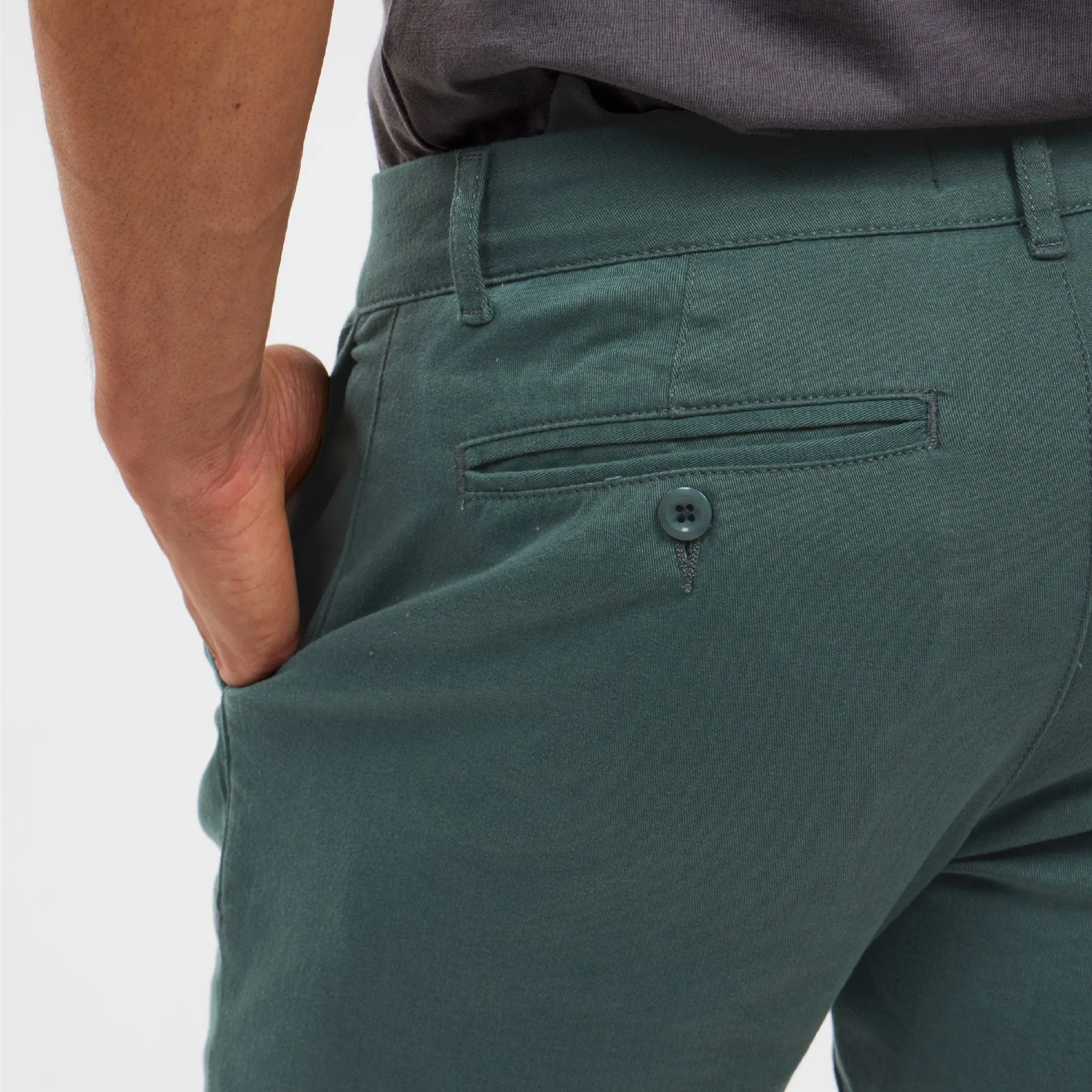 Silver Pine Lightweight Stretch Chino Short