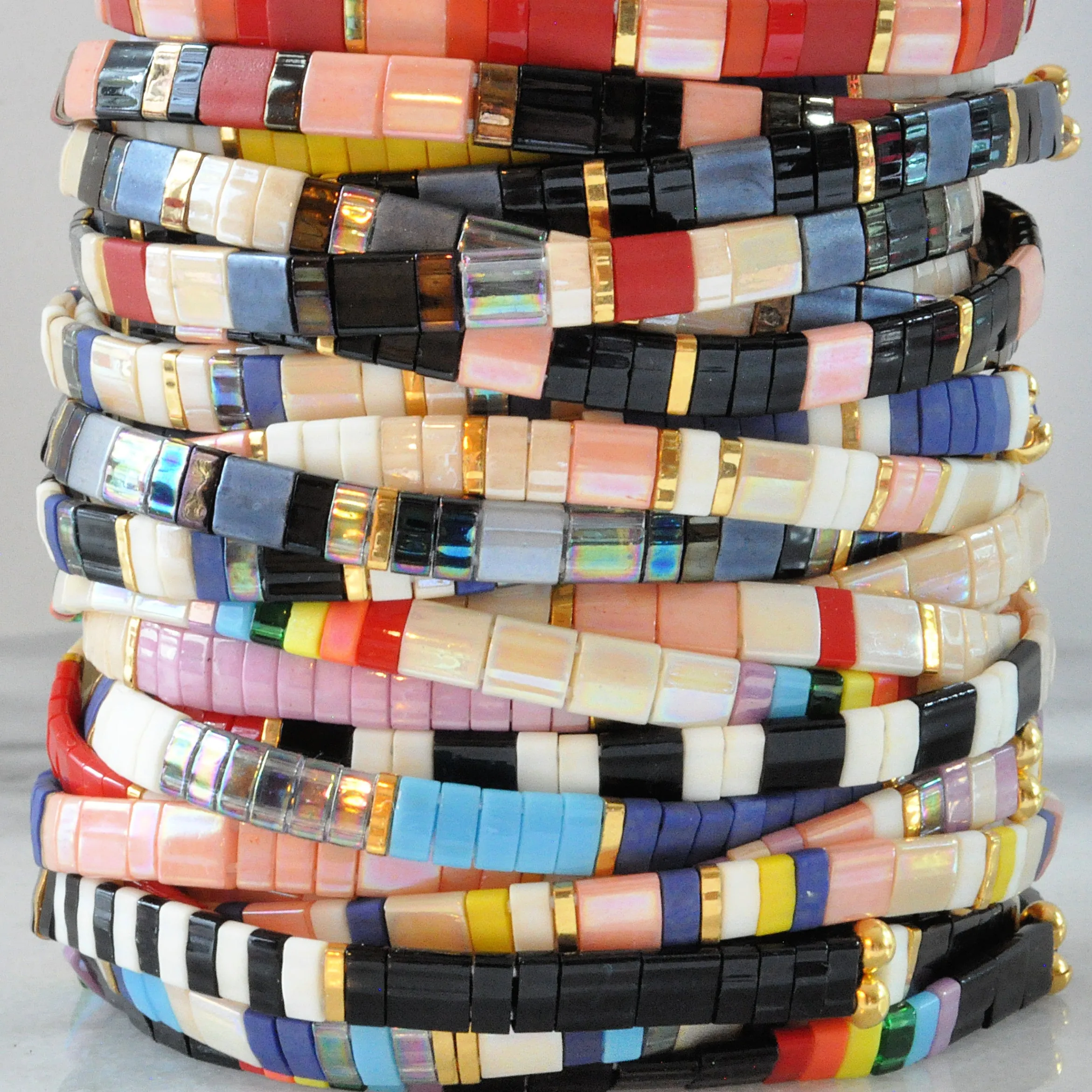 Stretch Tile Bracelet - VALENTINE COLORBLOCK