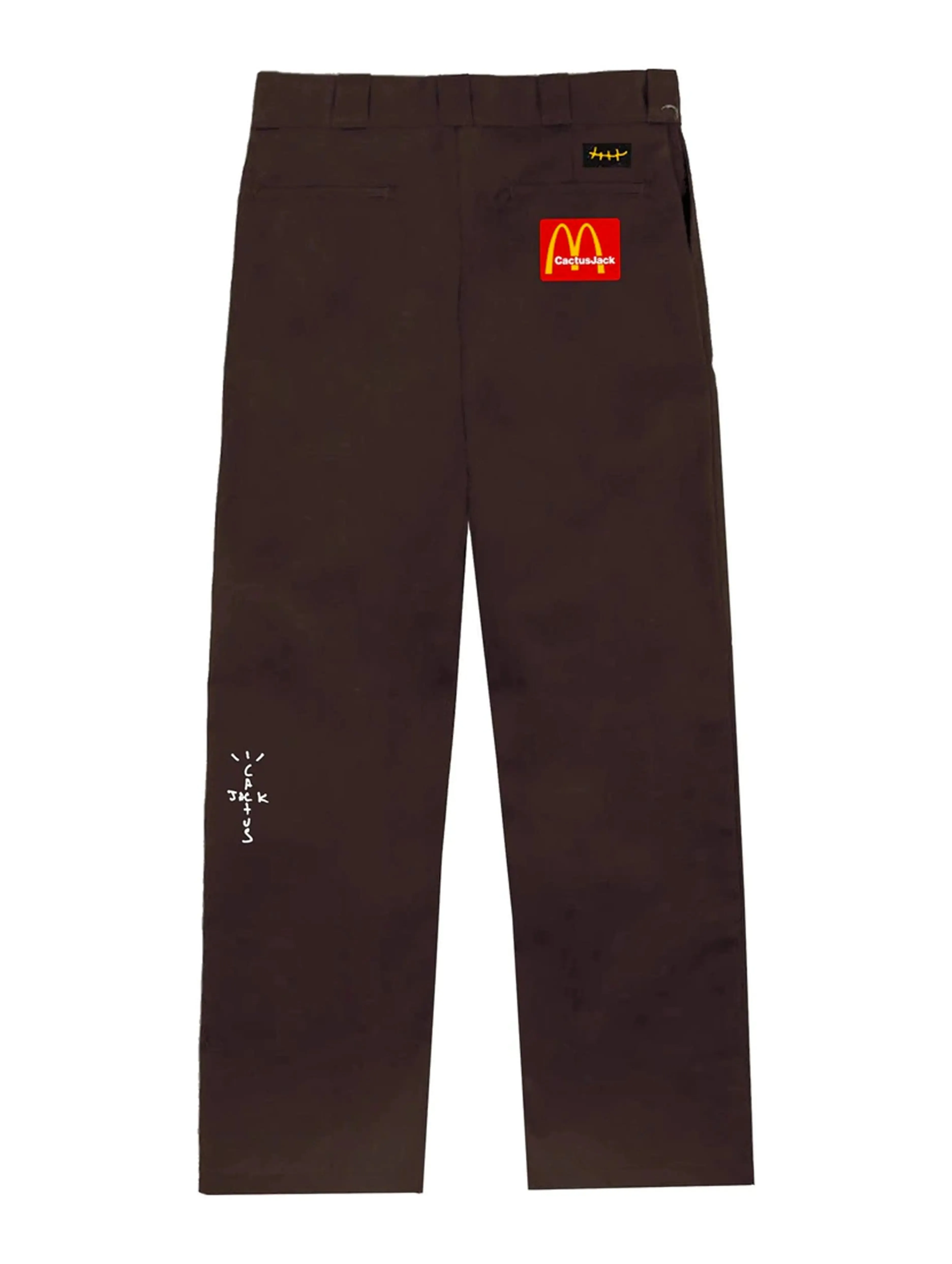 Travis Scott x McDonald's Billions Served Work Pants Brown