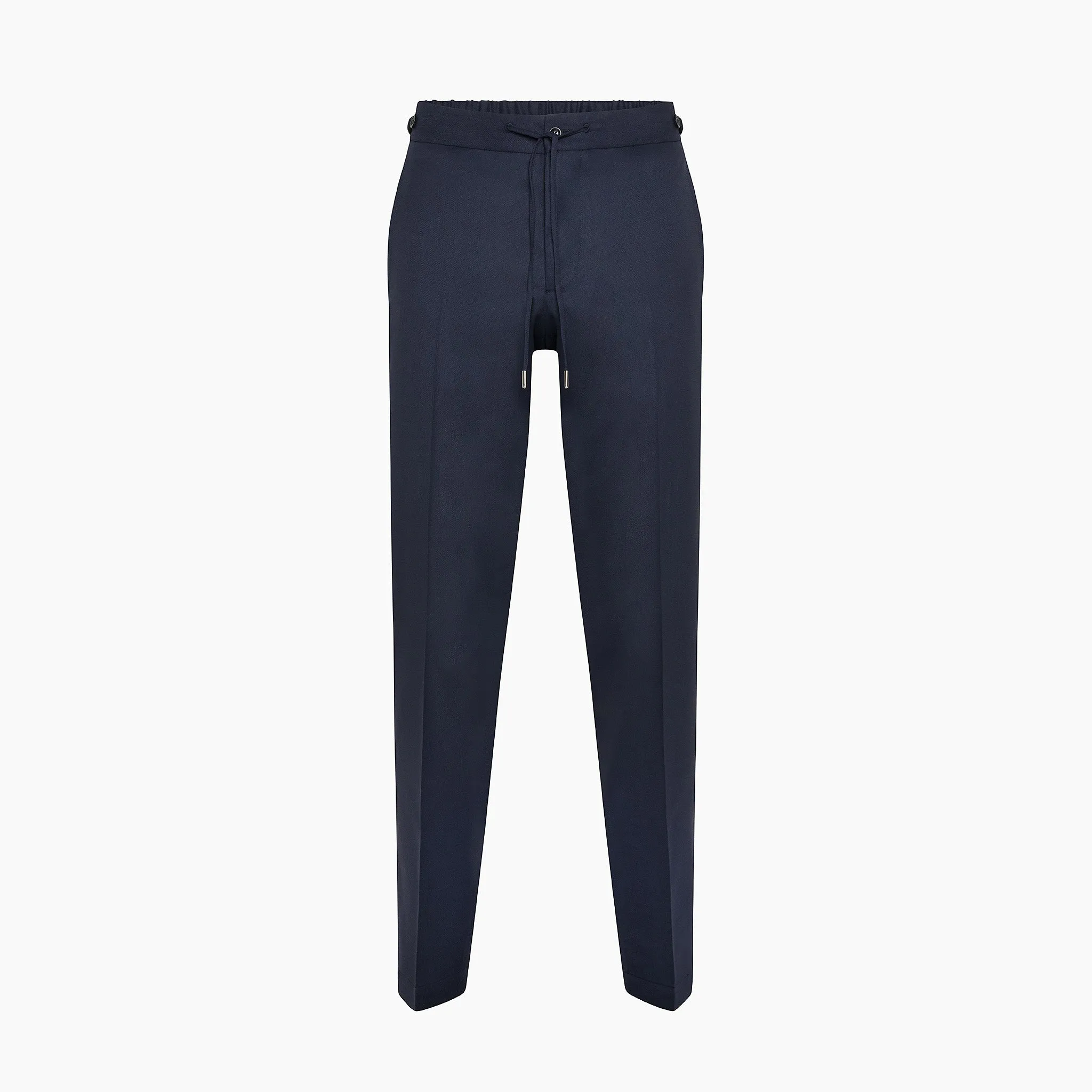 Vince easy pants with drawstring in Defender Lux Hopsack Wool