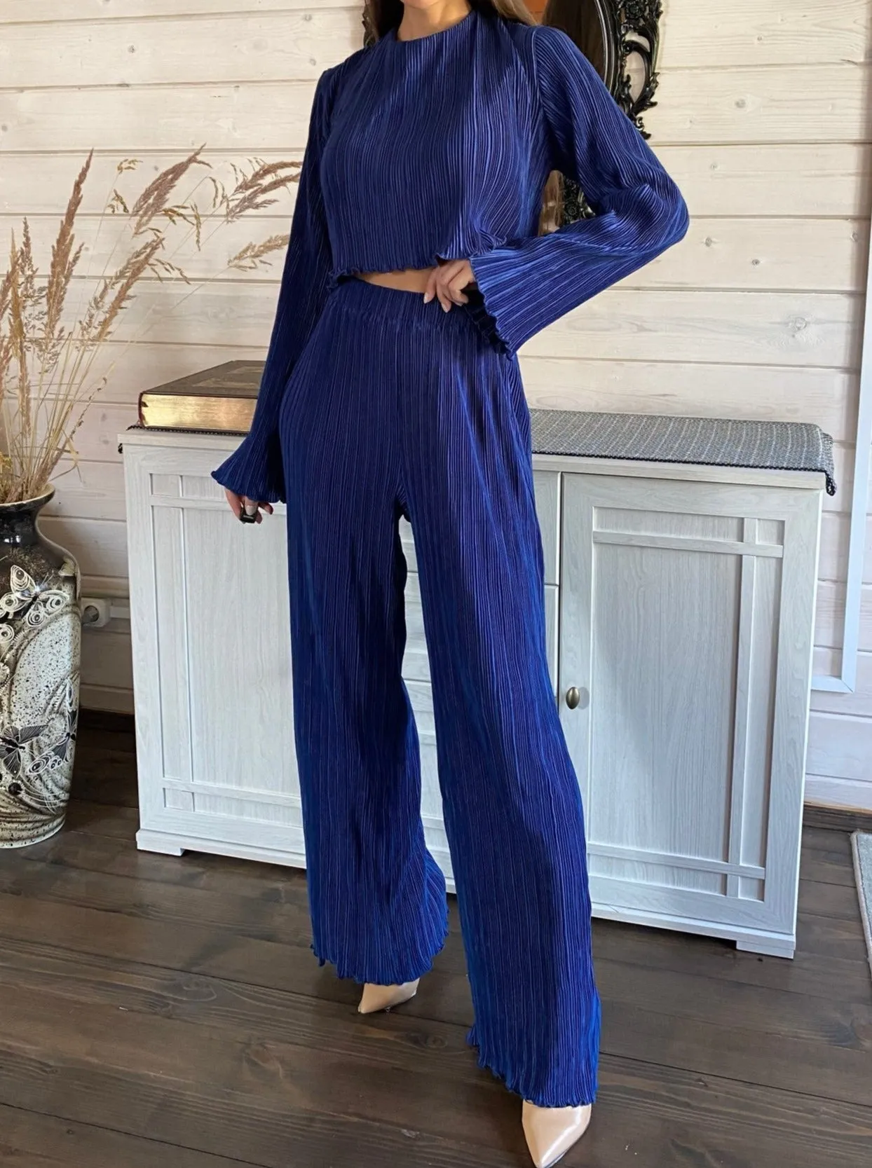 Vitalia Pleated Set