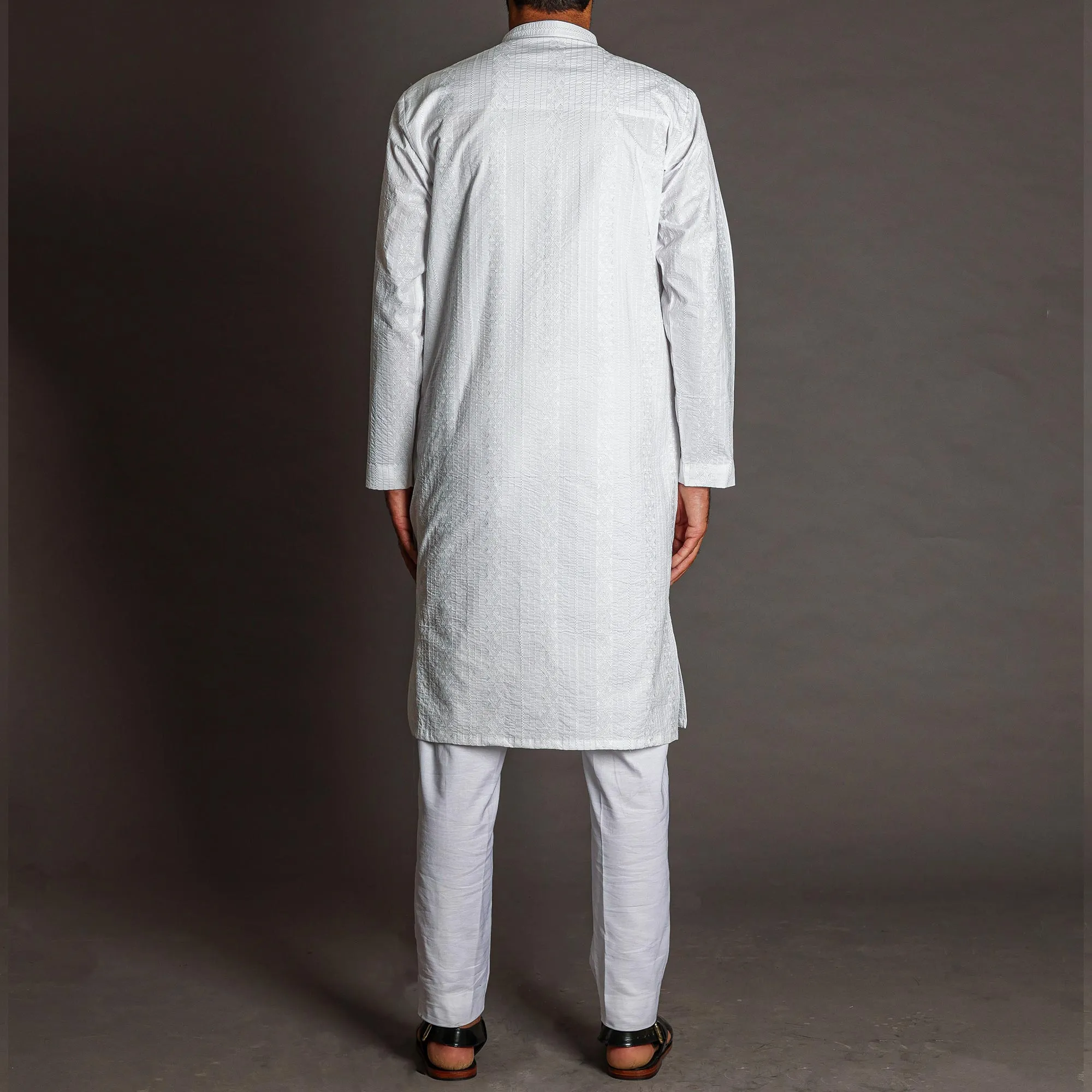 White Embroidered Ritzy Kurta