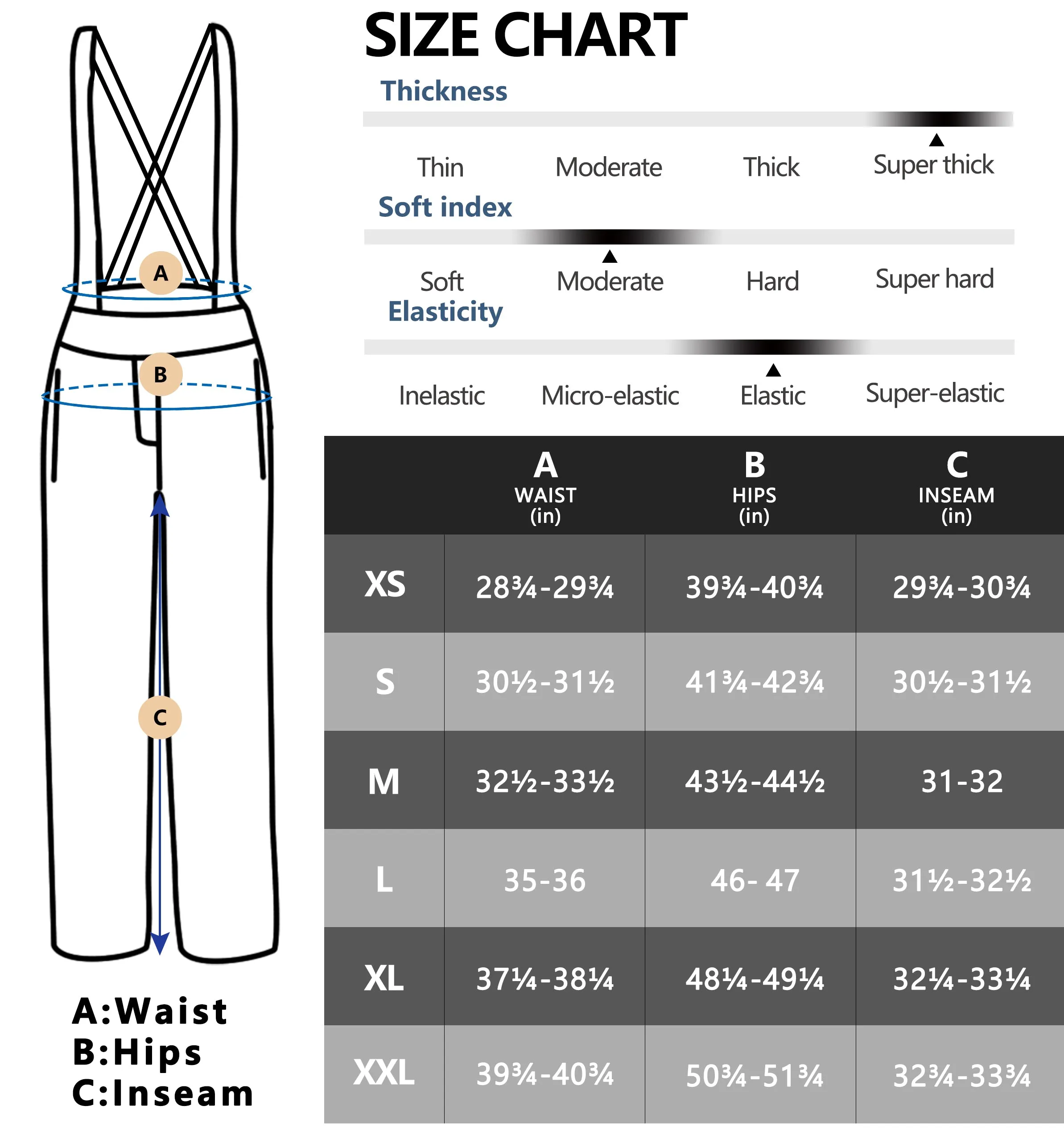 Women's Water Resistant Ski Bibs Insulated Snow Pants with Detachable Suspenders