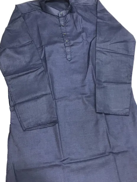 Wonderful Blue Color Men's Kurta With Pajama Pant