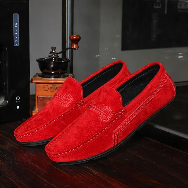 Xituodai  Fashion Men Shoes Genuine Leather Men Loafers Male Casual Shoes Soft Moccasins Slip On Men's Driving Shoes Non-slip Man Flats